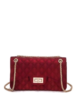 Cute Trendy Soft Jelly Cross body Bag 7046 RED